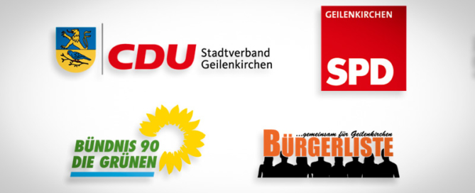 CDU, SPD, Bündnis 90 die Grünen, Buergerliste Geilenkirchen